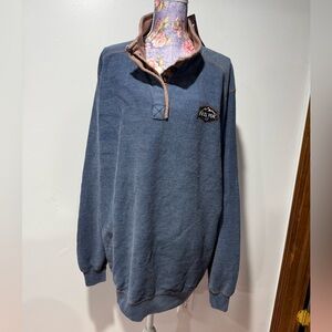 Blue corduroy Pullover Sweater Pikes Peak Co